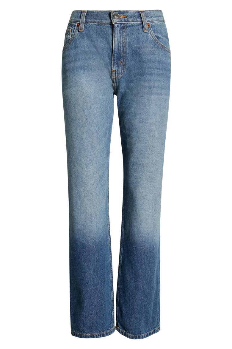 The Blondie High Waist Crop Straight Leg, Alternate, color, MENDOINDIGO
