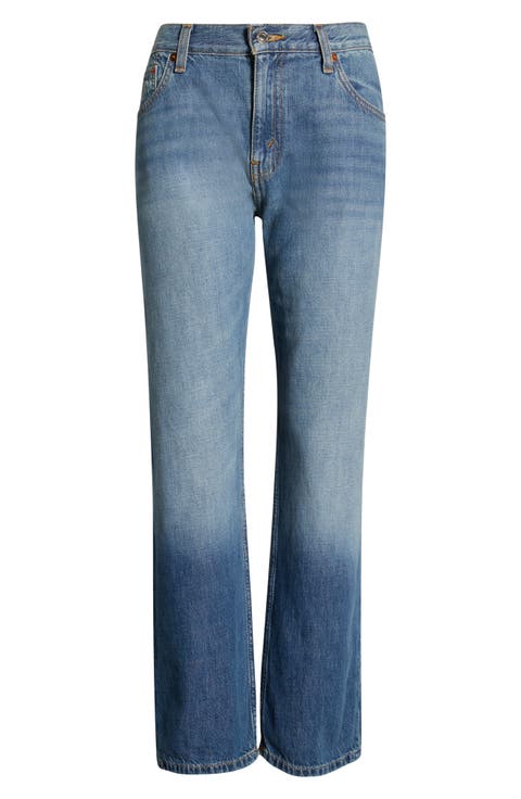 The Blondie High Waist Crop Straight Leg (Mendoindigo)