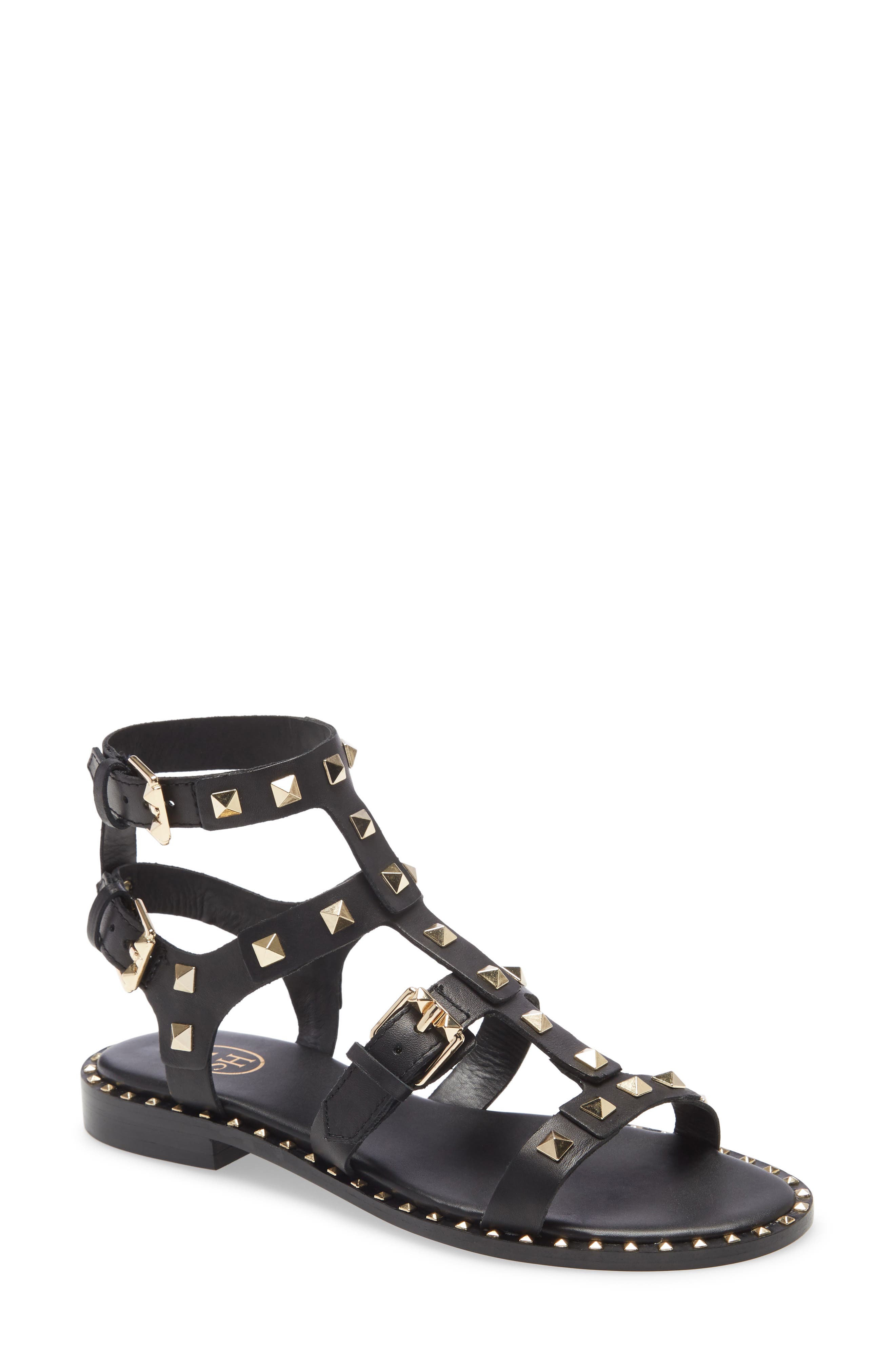 Ash Pacific Studded Strappy Sandal, Main, color, 
