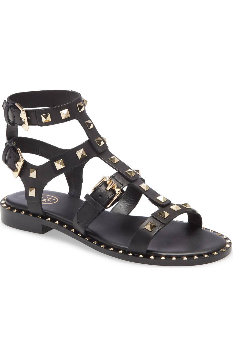 Ash Pacific Studded Strappy Sandal, Main, color,