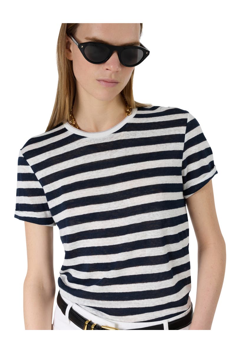 GERARD DAREL Mellina Striped T-Shirt, Alternate, color, Navy Blue