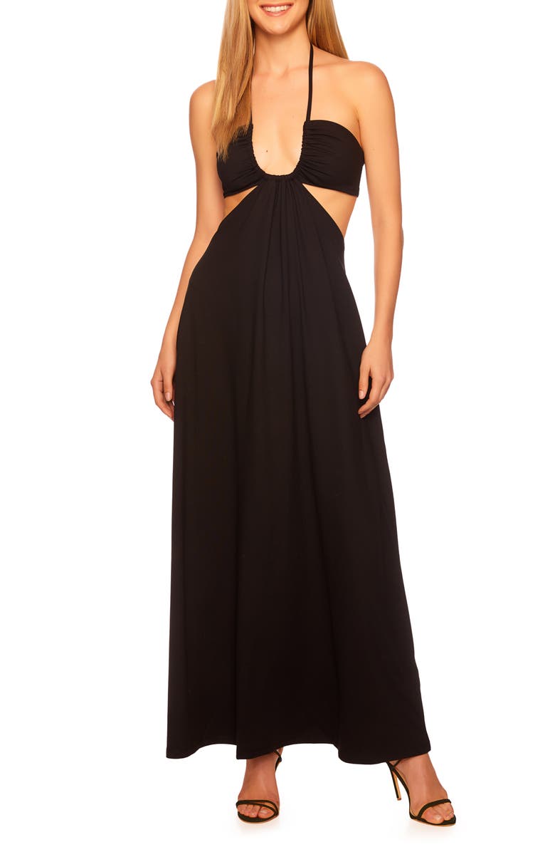 Susana Monaco U-Halter Cutout Maxi Dress, Main, color,