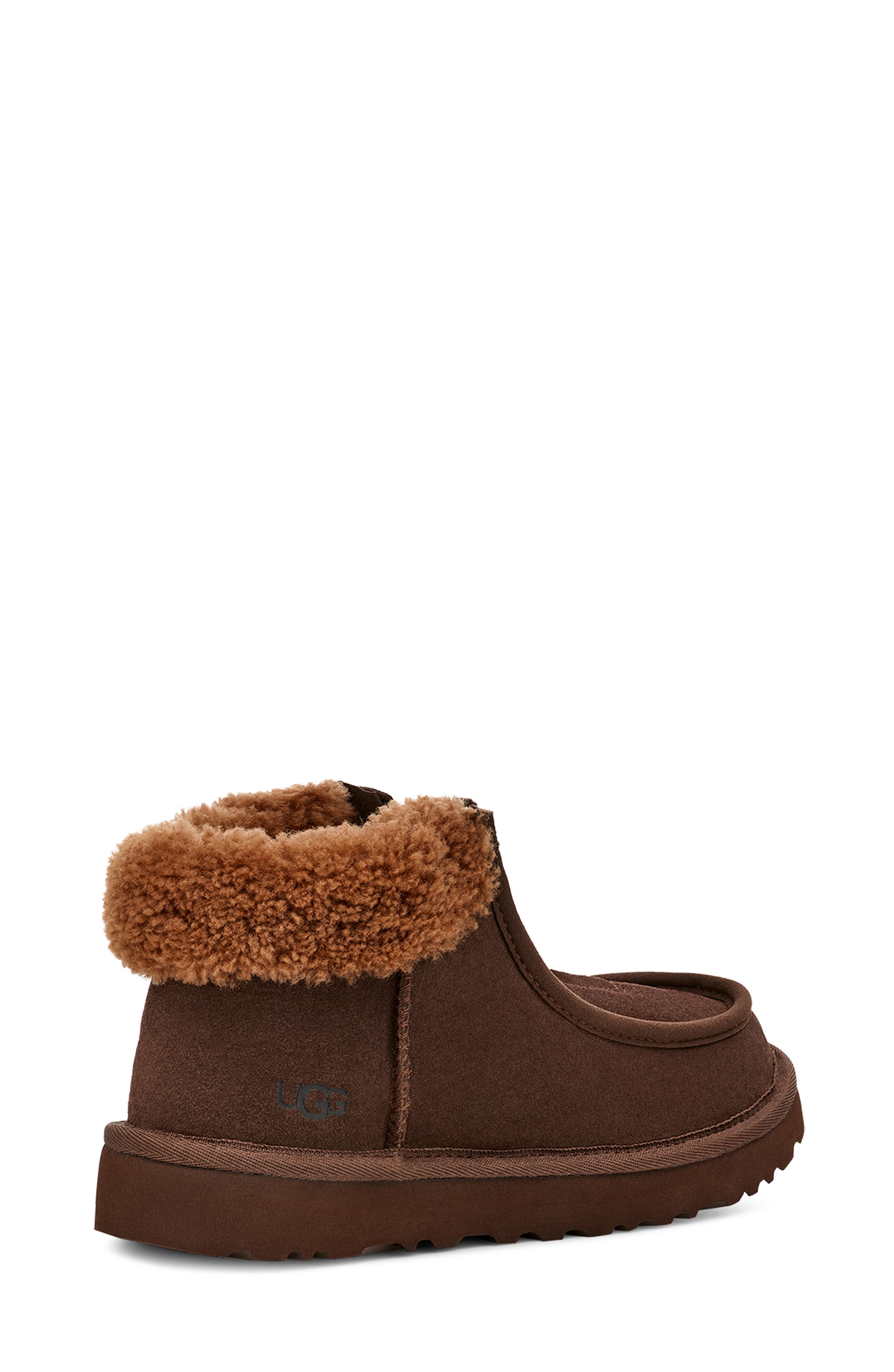 Funkarra Genuine Shearling Bootie, Alternate, color, BURNT CEDAR