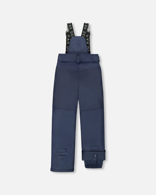 Deux Par Deux Kids Gender Inclusive Solid Play Snow Pants In Blue