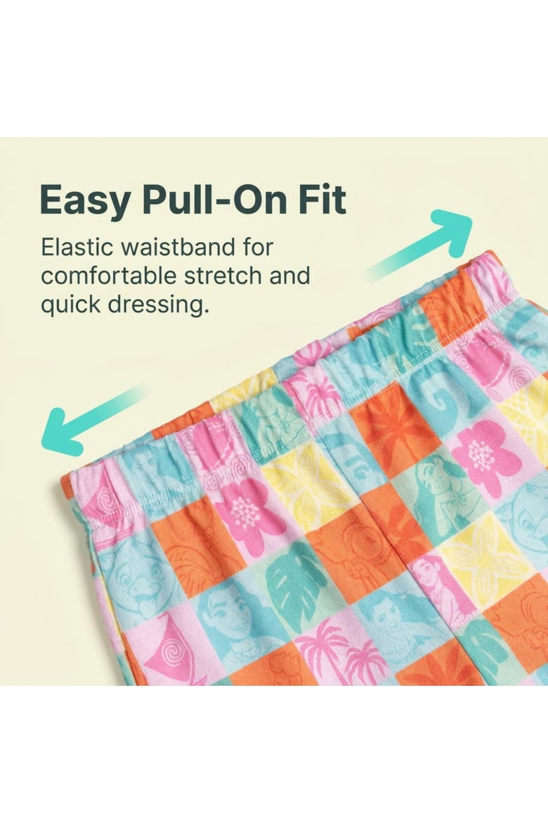 T-Shirt & Mesh Shorts Set, Alternate, color, Tusk Tropical Moana