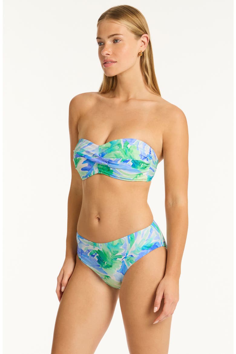 Key Largo Mid Bikini Bottoms, Alternate, color, BLUE
