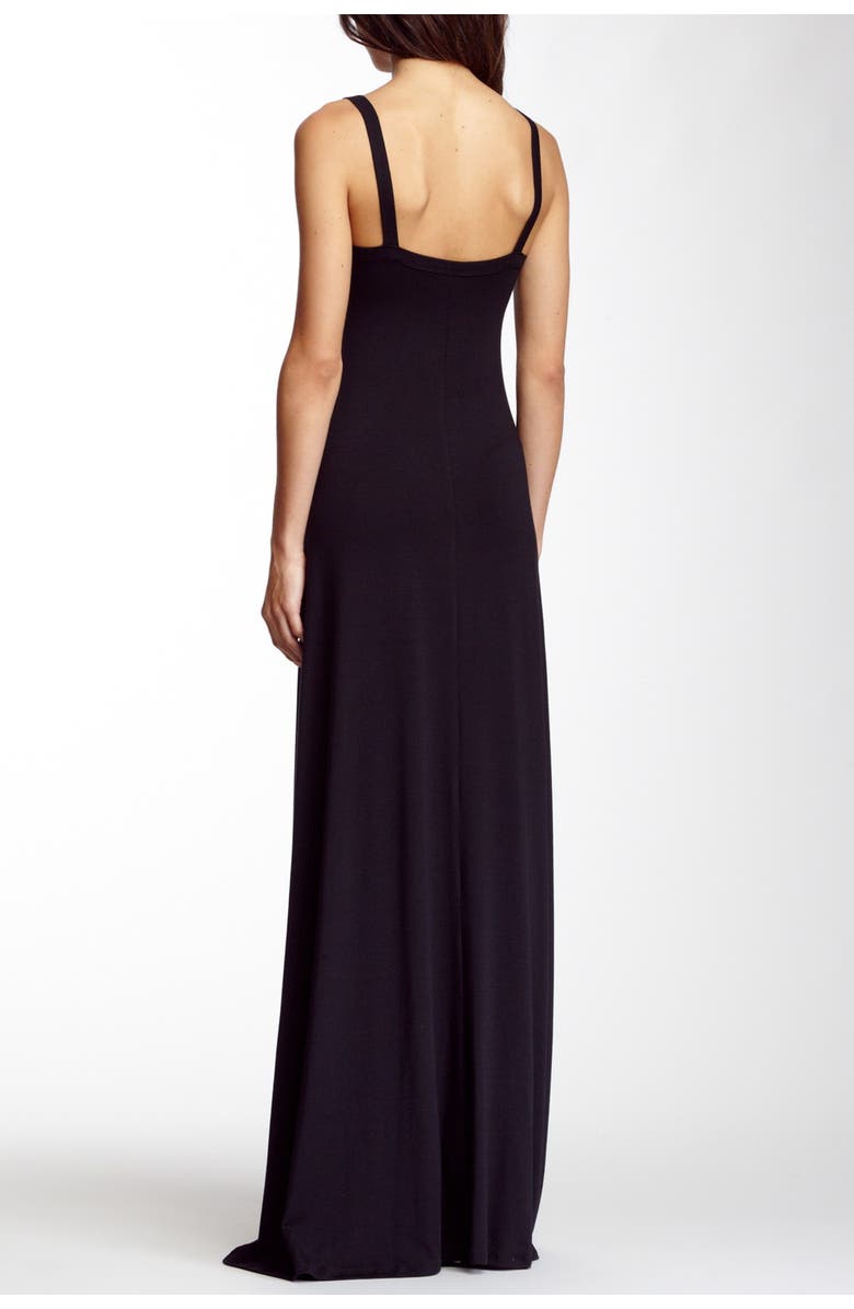 GO COUTURE V-Neck Maxi Dress, Alternate, color, Black2