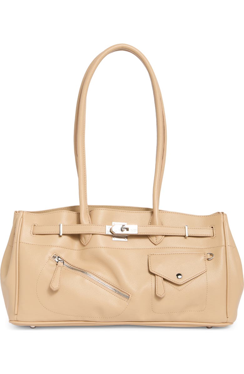 Melie Bianco Rocky Shoulder Bag, Main, color, Natural