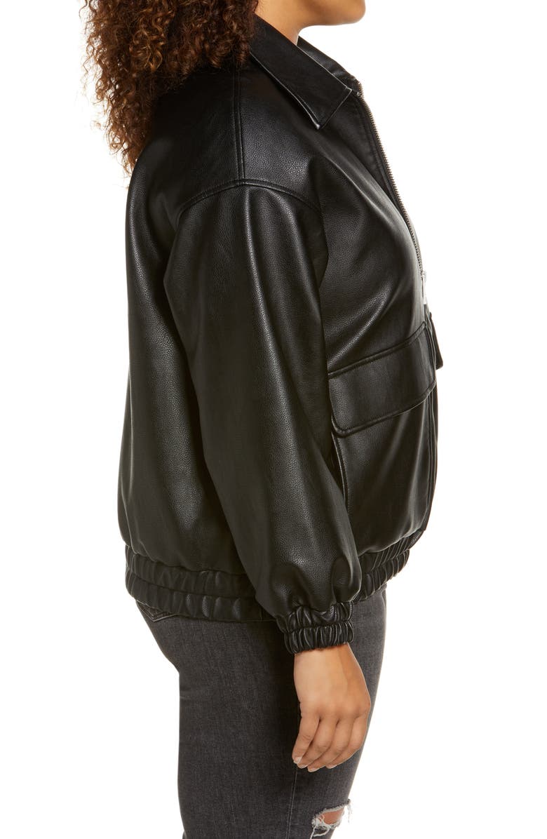 Levi's<sup>®</sup> Women's Faux Leather Dad Bomber Jacket, Alternate, color,