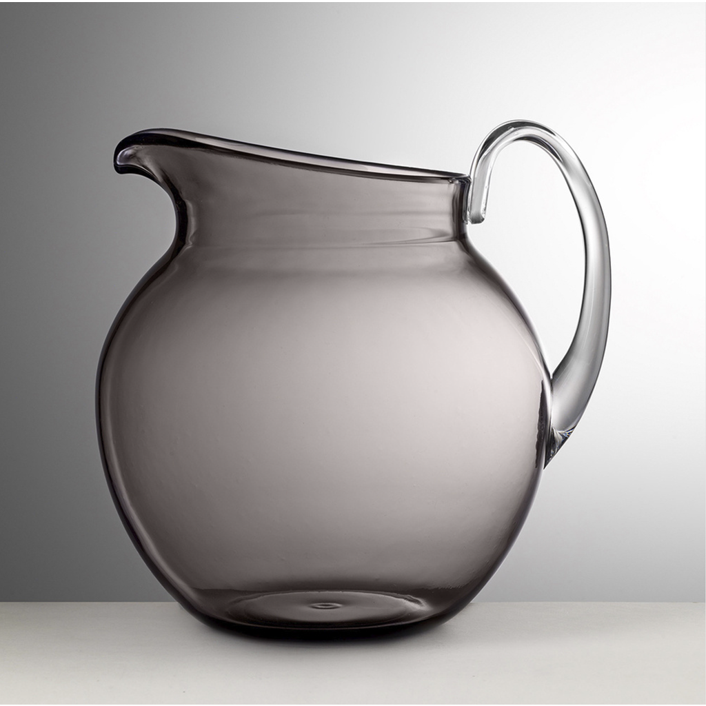 Mario Luca Giusti Acrylic Palla Transparente Pitcher In Grey