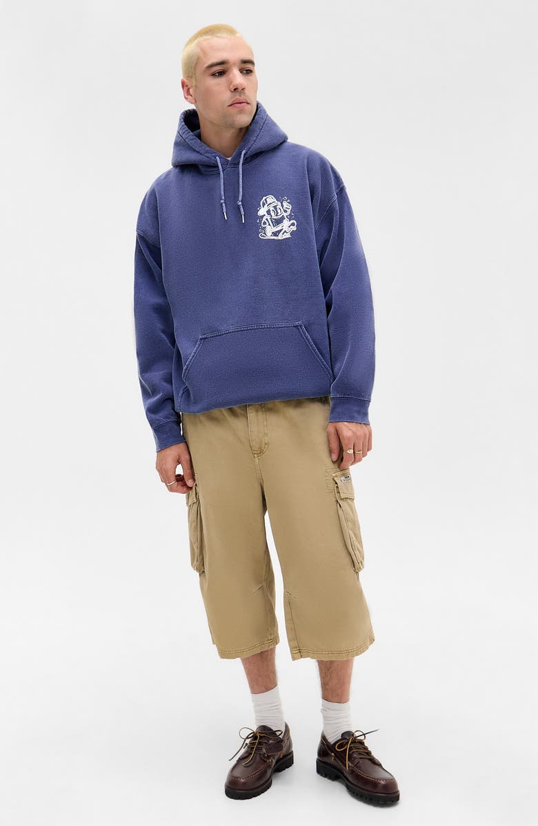 BDG Urban Outfitters Art Department Graphic Hoodie, Alternate, color, Navy