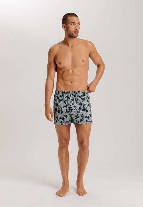 Hanro Cotton Sporty Cotton Boxer In Moonshine Tiles