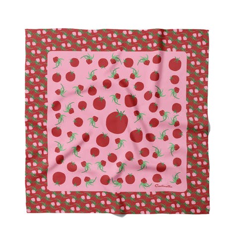 Tomatoes Cotton Silk Bandana