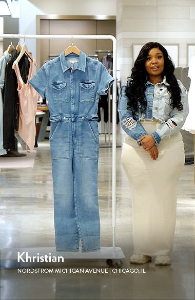 Denim jumpsuit good american online