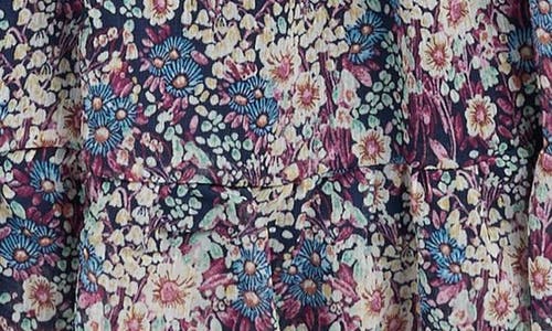 Ava & Yelly Kids' Chiffon Smocked Ruffle Maxi Dress In Multi
