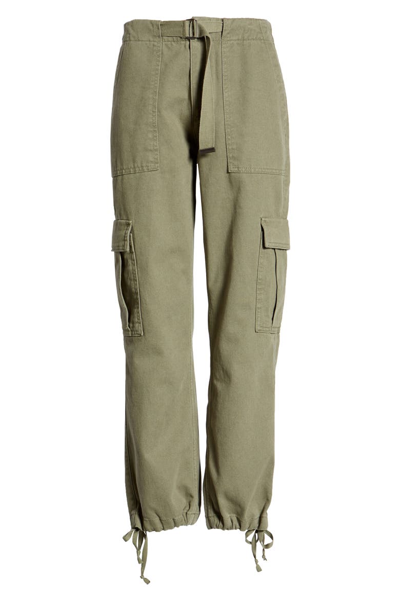 Belted Cargo Trousers, Alternate, color, ARMY