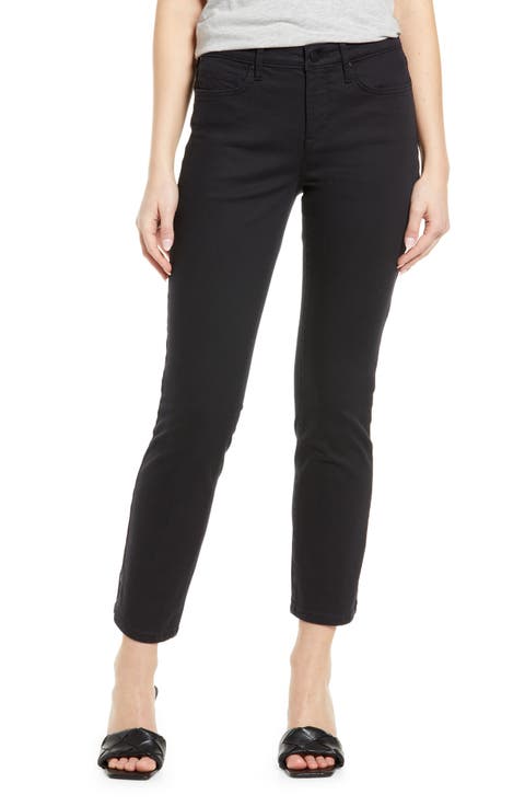 Sheri Side Slit Slim Ankle Jeans