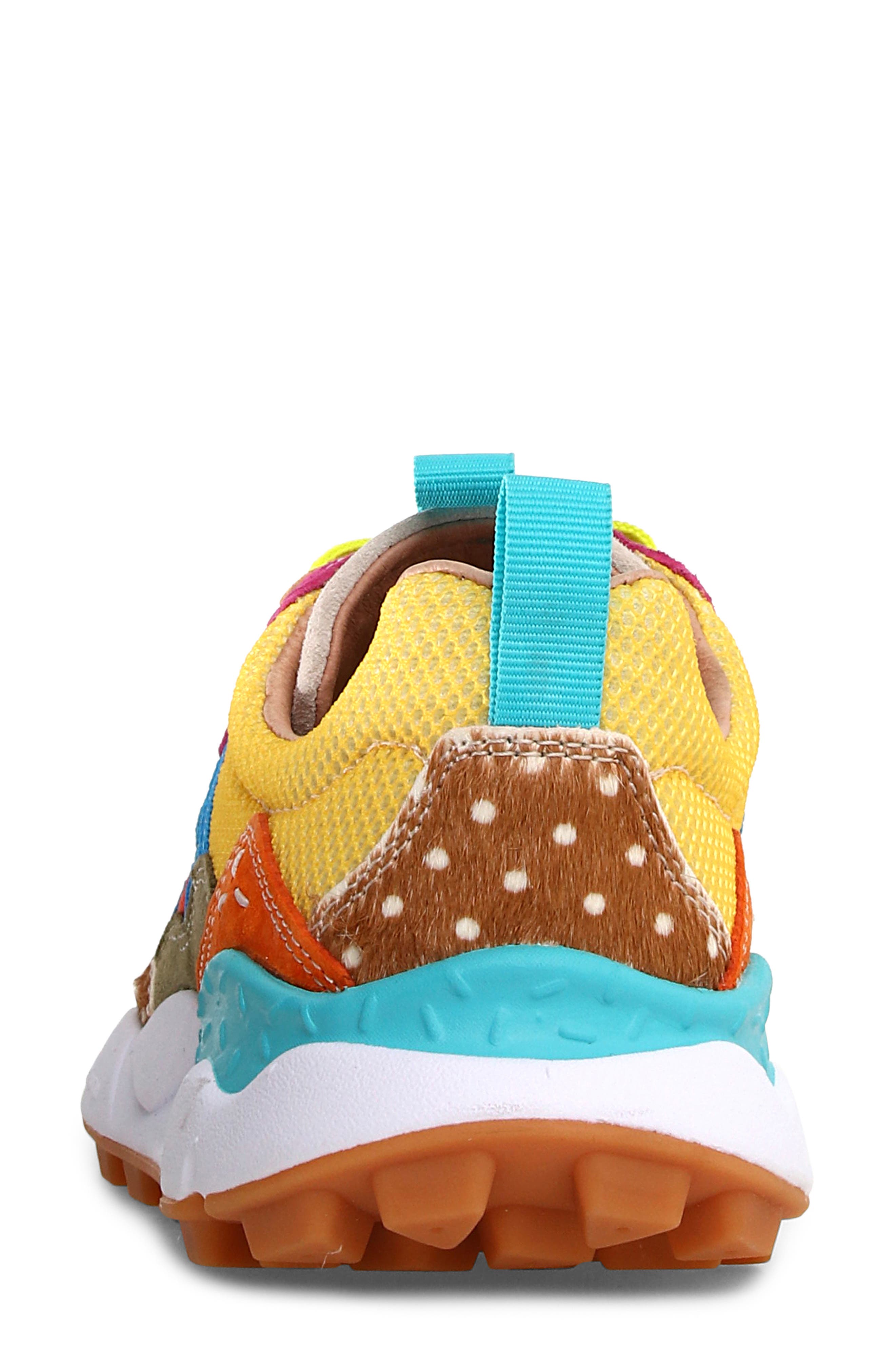 Flower MOUNTAIN Lenzan Trail Sneaker, Alternate, color, Yellow/ Pink Multi