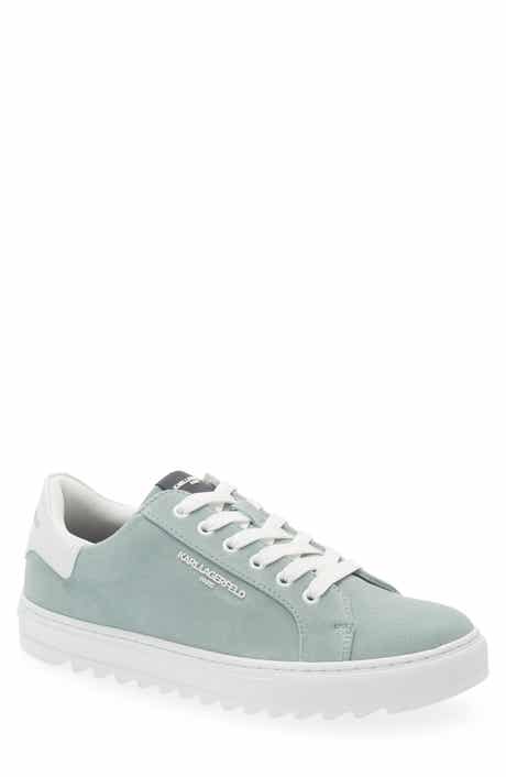 KARL LAGERFELD PARIS Suede Low Top Sneaker