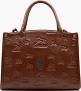 Cavalinho Cavalo Lusitano 480 Embossed Leather Handbag
