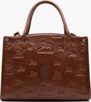 Cavalinho Cavalo Lusitano Embossed Leather Handbag 480