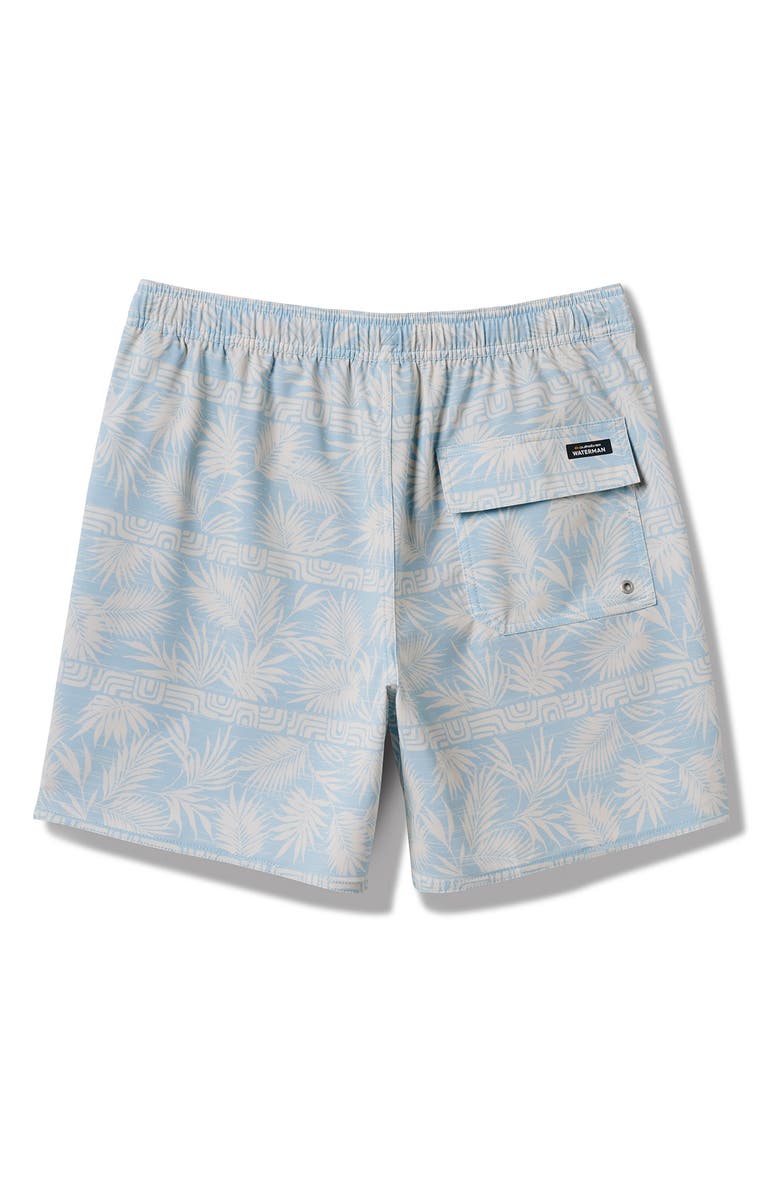 Quiksilver Fern Garden Volley Swim Trunks, Alternate, color, Beach Blue