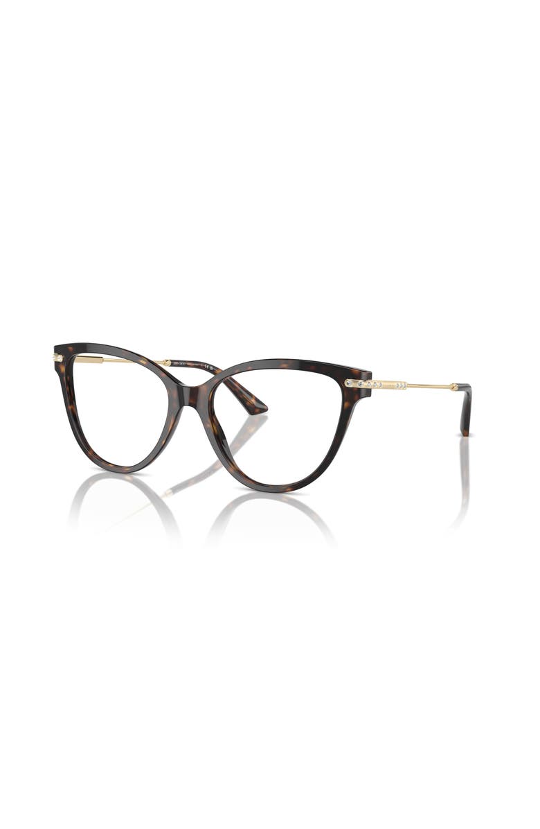Jimmy Choo 52mm Cat Eye optical glasses, Main, color, Tortoise