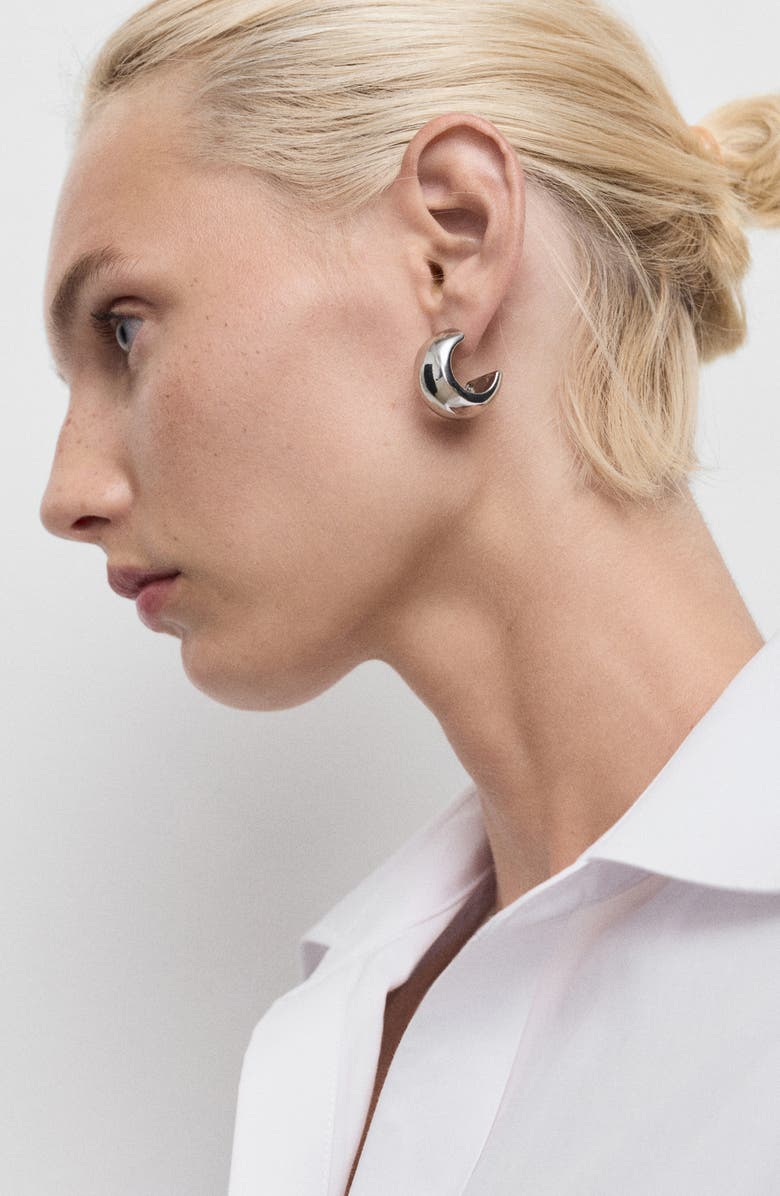 MANGO Button-Down Woven Shirt, Alternate, color, Off White