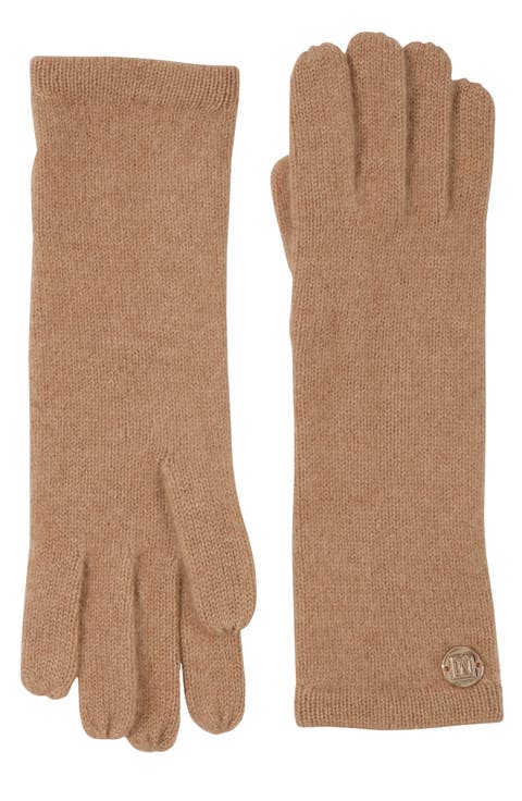Cashmere Jersey Knit Gloves