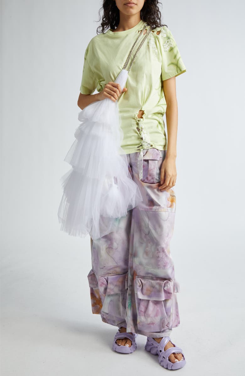 Collina Strada Katina Lace Organic Cotton T-Shirt, Alternate, color, 