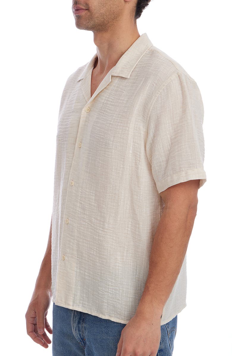 PX Slub Camp Shirt, Alternate, color, Cream