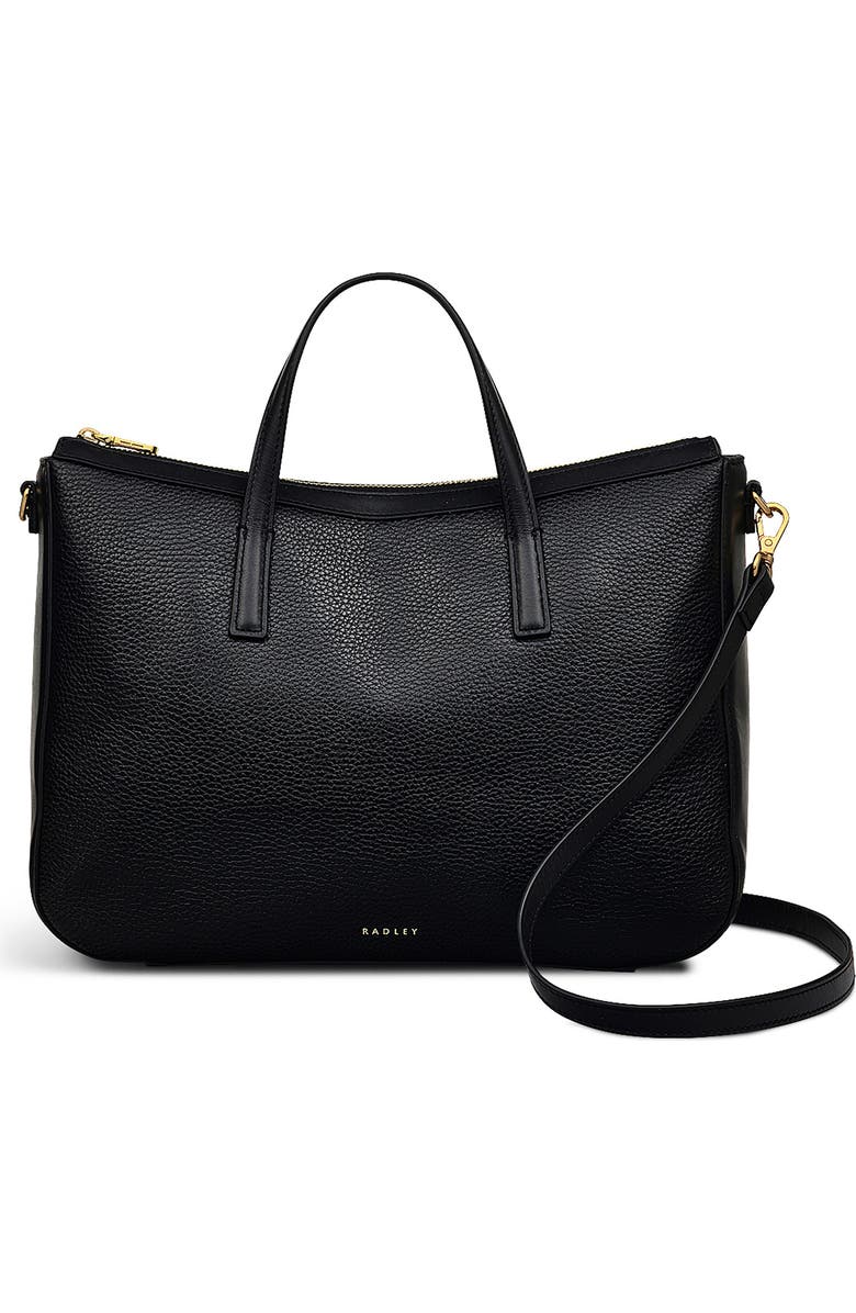 Radley Longford Lane Medium Satchel Bag, Main, color, Black