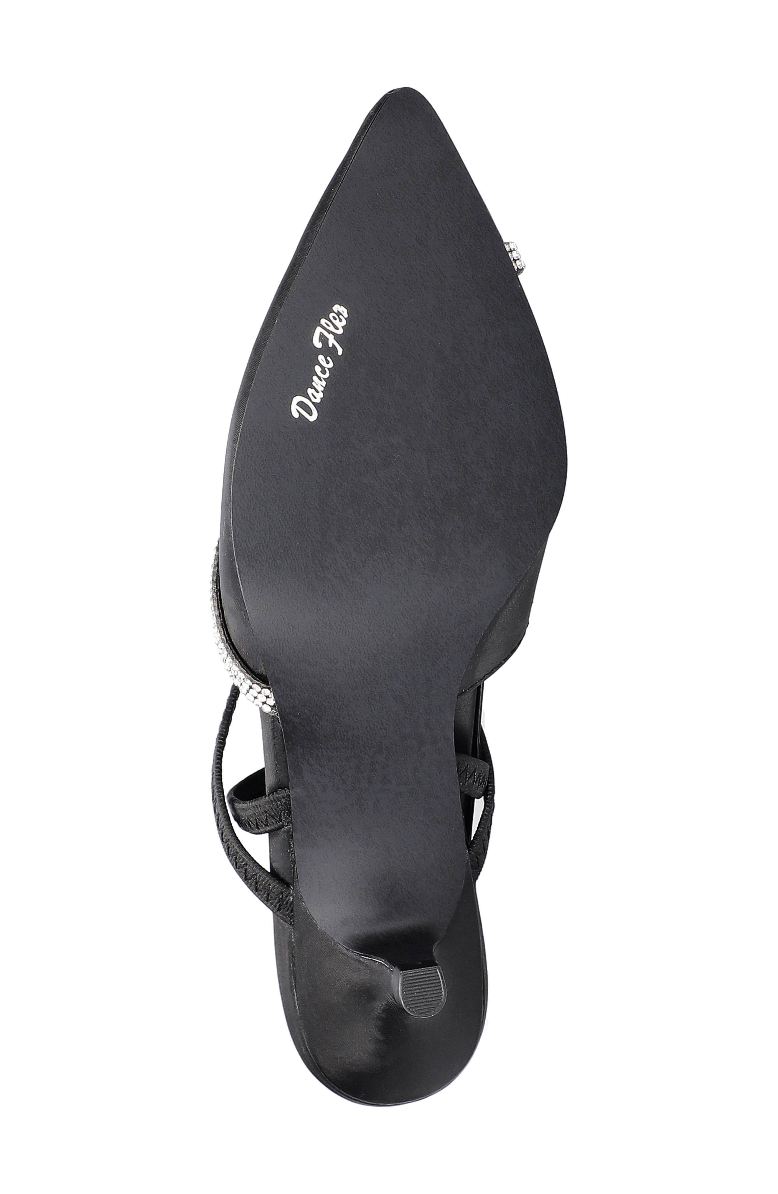 EASY STREET Unna Kitten Heel Pump, Alternate, color, Black Satin With Stones