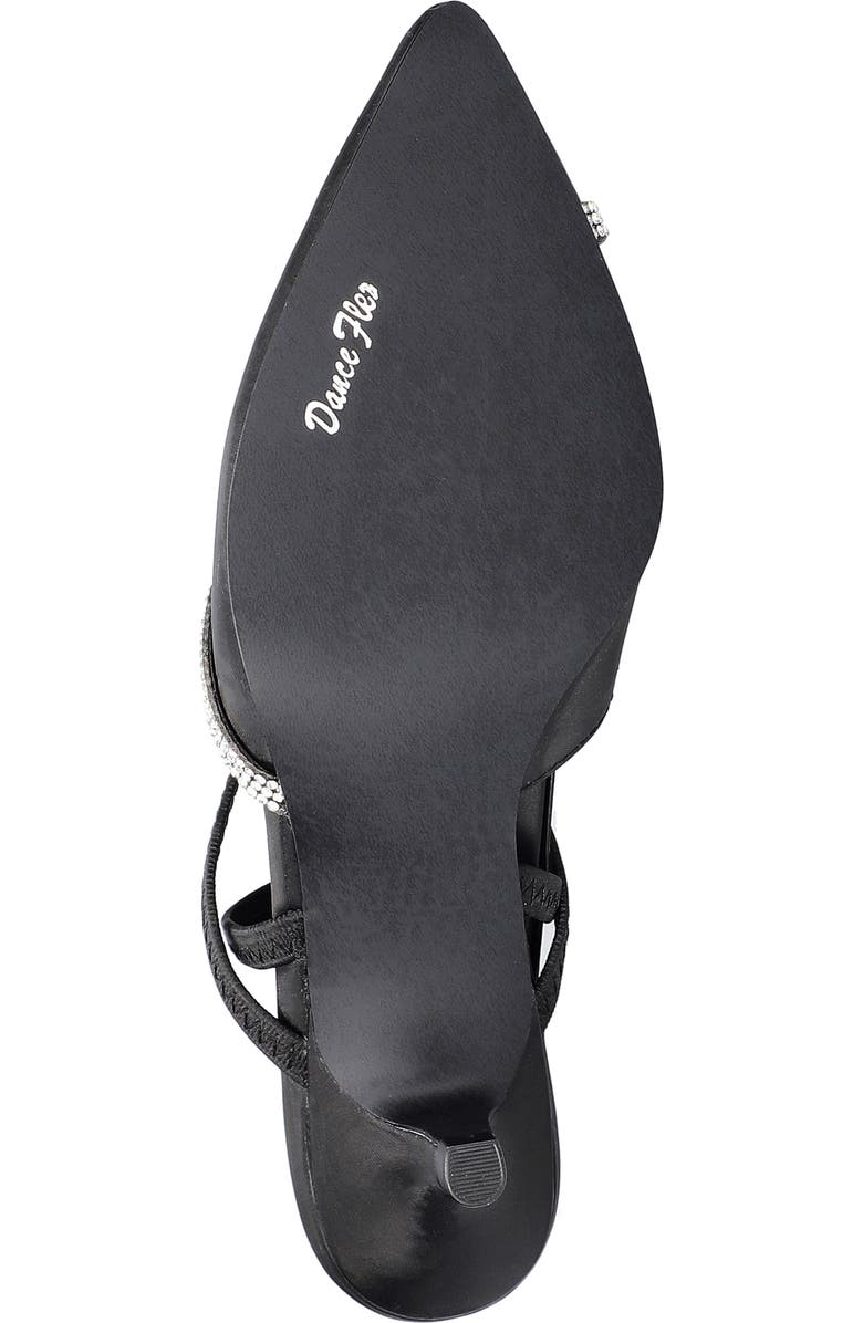 EASY STREET Unna Kitten Heel Pump, Alternate, color, Black Satin With Stones