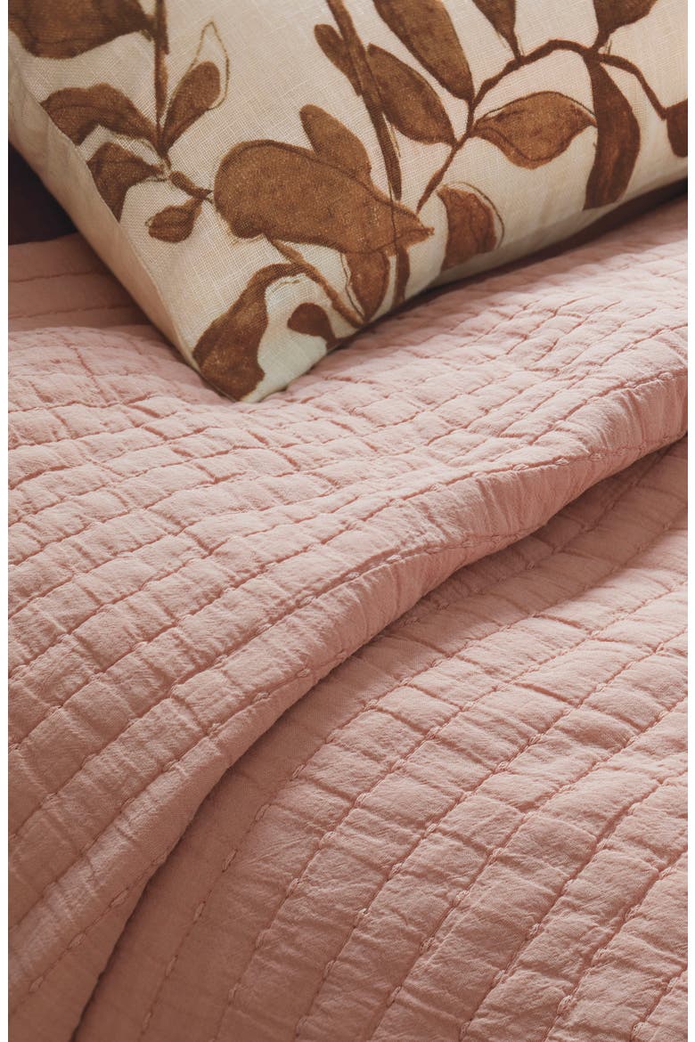Channel Stitched Quilt, Alternate, color, PINK SALMON