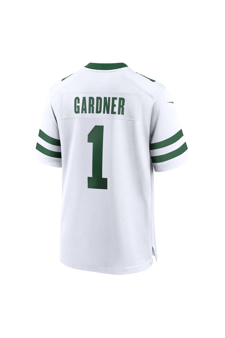 Men's Nike Ahmad Sauce Gardner White New York Jets Legacy Player Game Jersey, Alternate, color, White