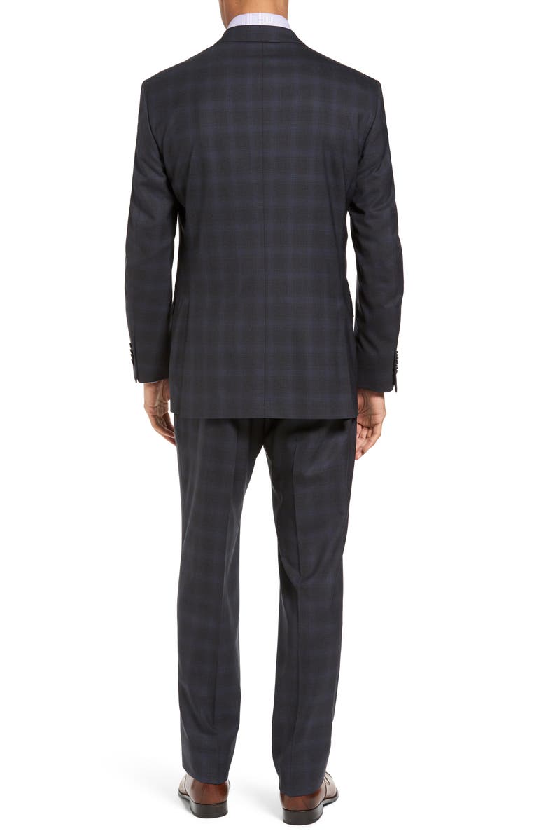 Peter Millar Classic Fit Plaid Wool Suit, Alternate, color,