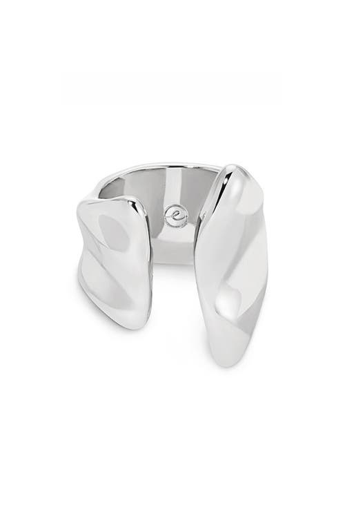Ettika Liquid Luxe Open Ring In Silver