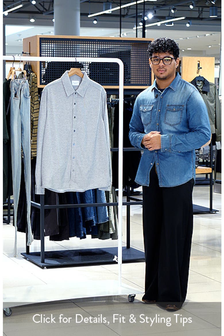 Generation™ Pinstripe Double Knit Button-Up Shirt video