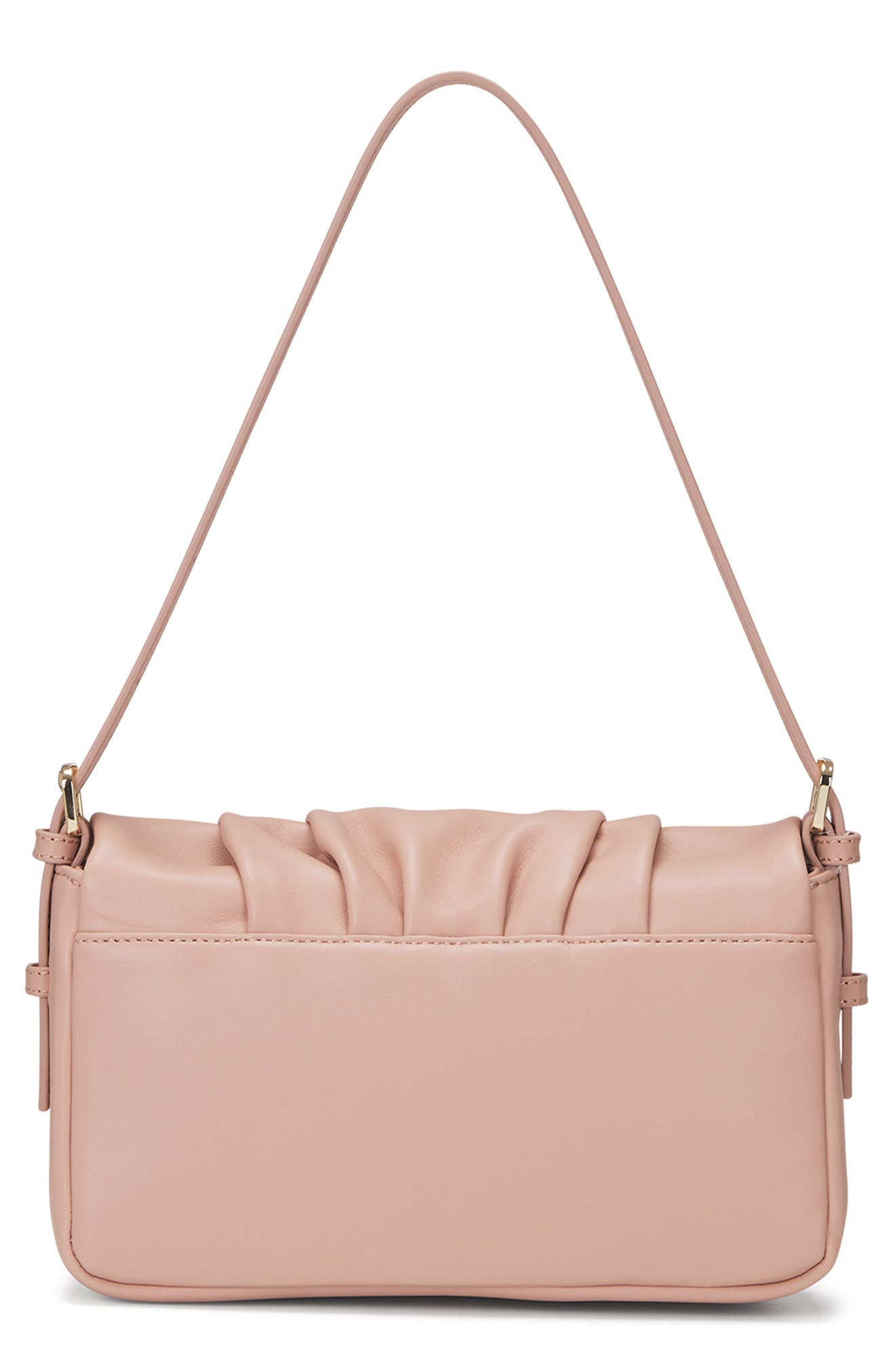 Oryany Bell Pleated Leather Shoulder Bag, Alternate, color, Blush
