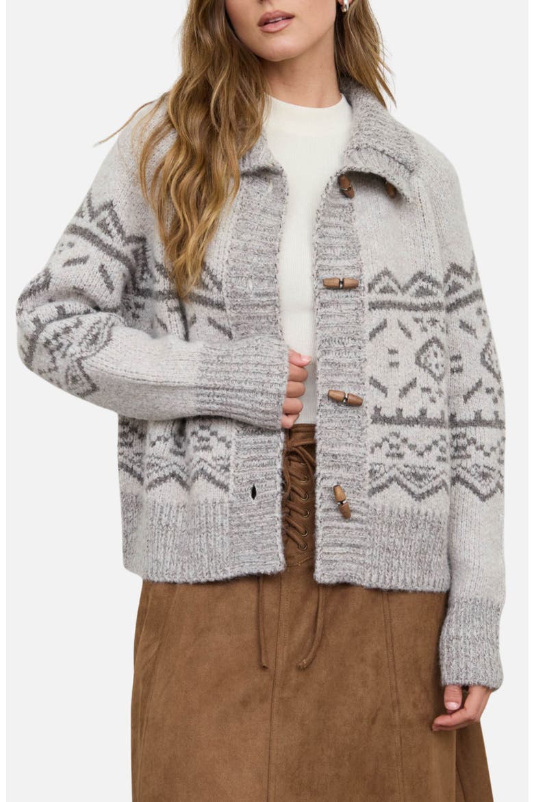 Toggle Cardigan, Alternate, color, LIGHT TAUPE