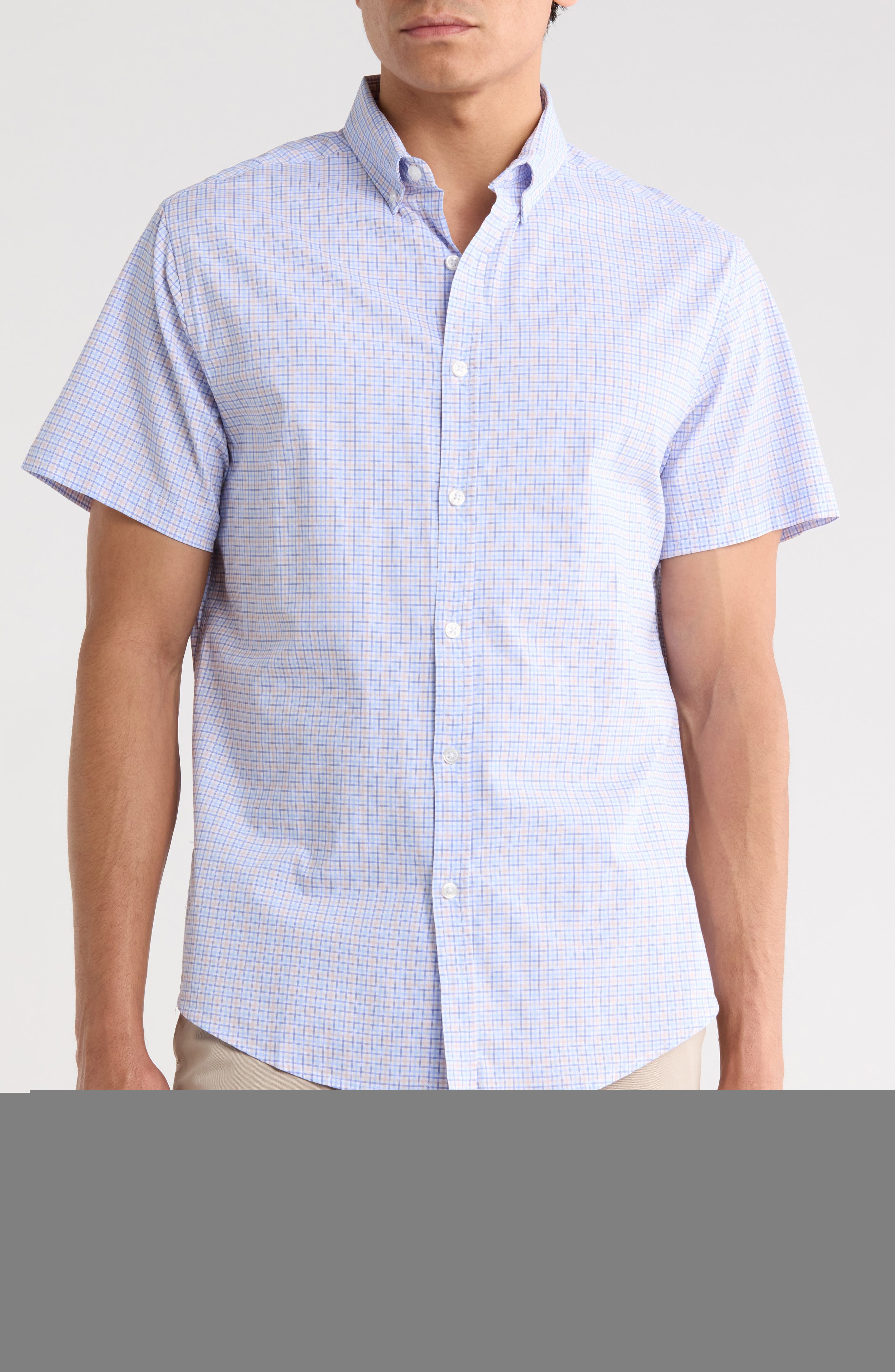 DENIM AND FLOWER Check Print Button-Down Shirt