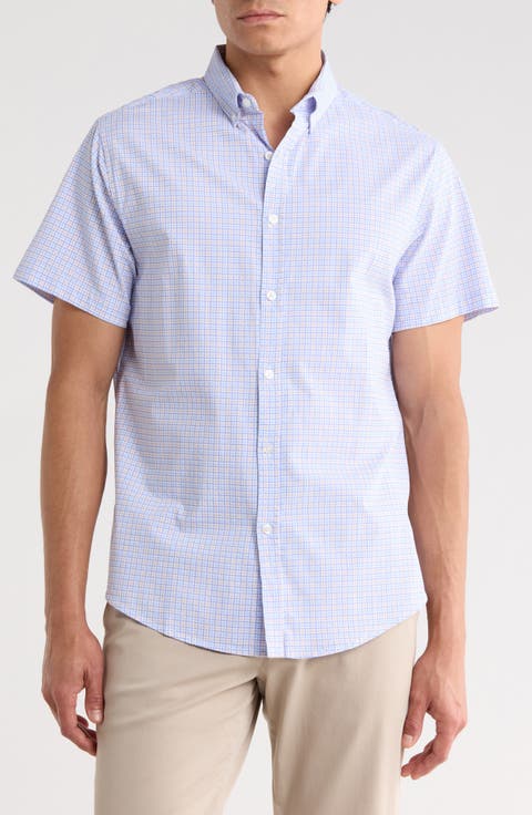 Check Print Button-Down Shirt