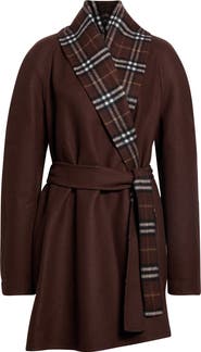 Burberry Verona Wool Wrap Coat