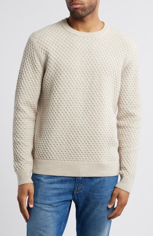 Rails Carrick Honeycomb Wool & Alpaca Sweater in Oatmeal Heather 