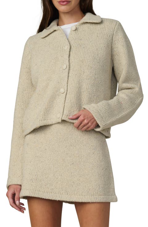 The Lennon Wool Blend Collared Cardigan