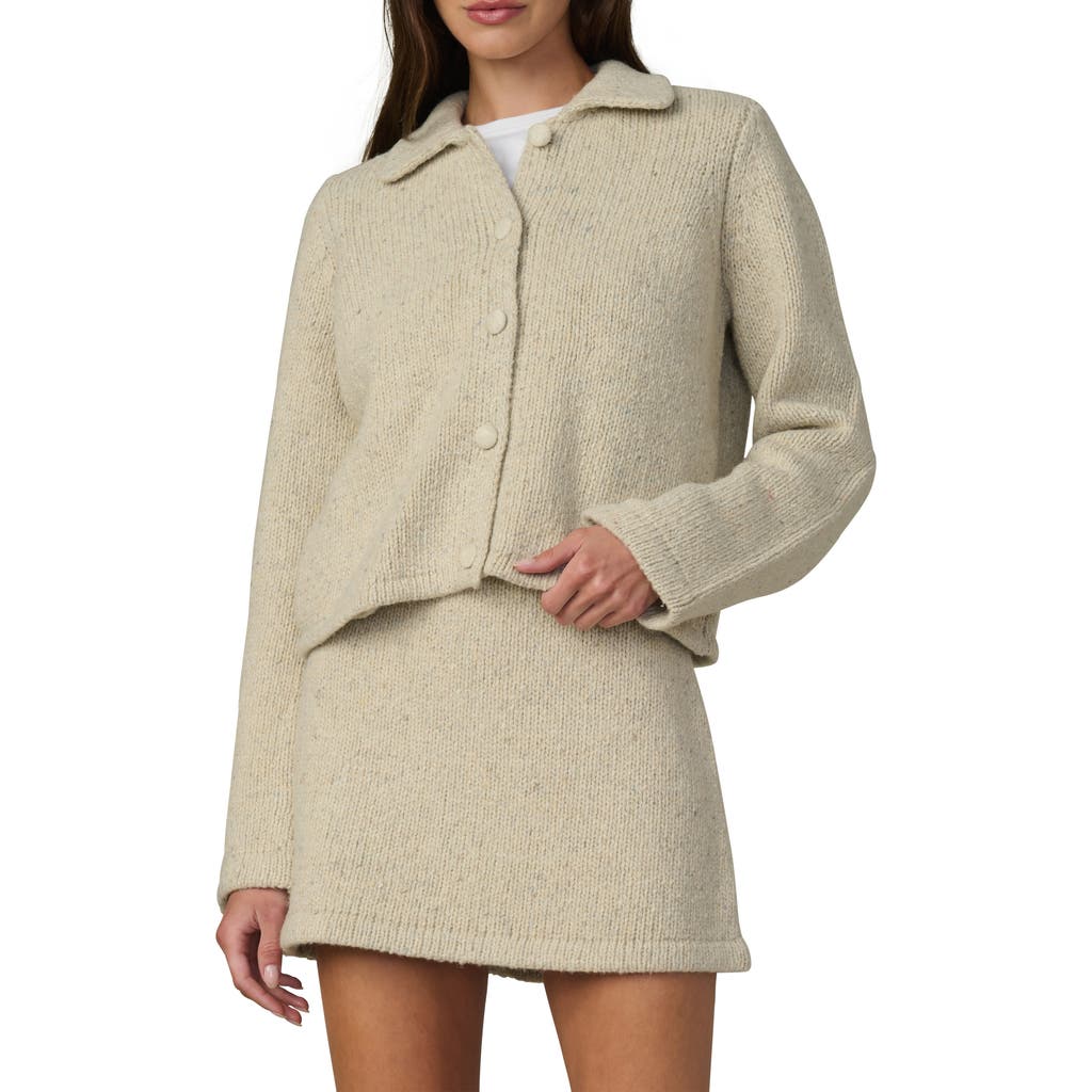 Joe's Jeans The Lennon Wool Blend Collared Cardigan In Neutral