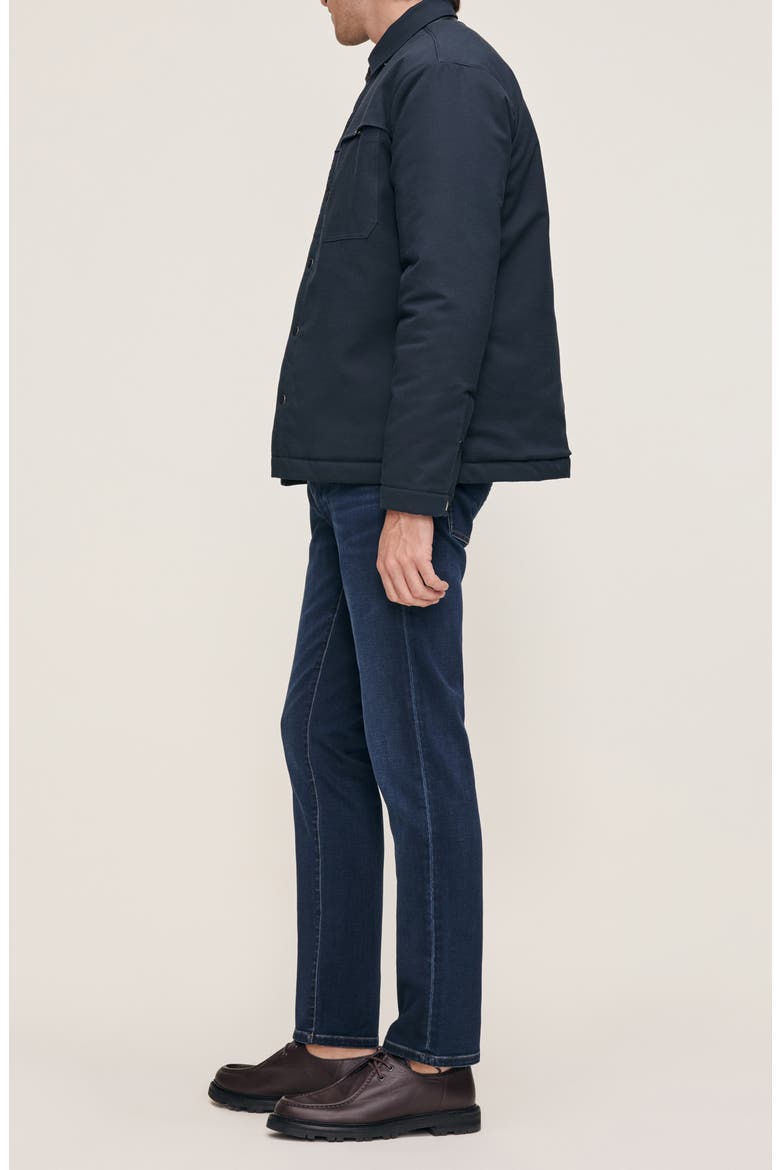 Derrick Stretch Cotton & Viscose Snap-Up Overshirt, Alternate, color, DEPTHS