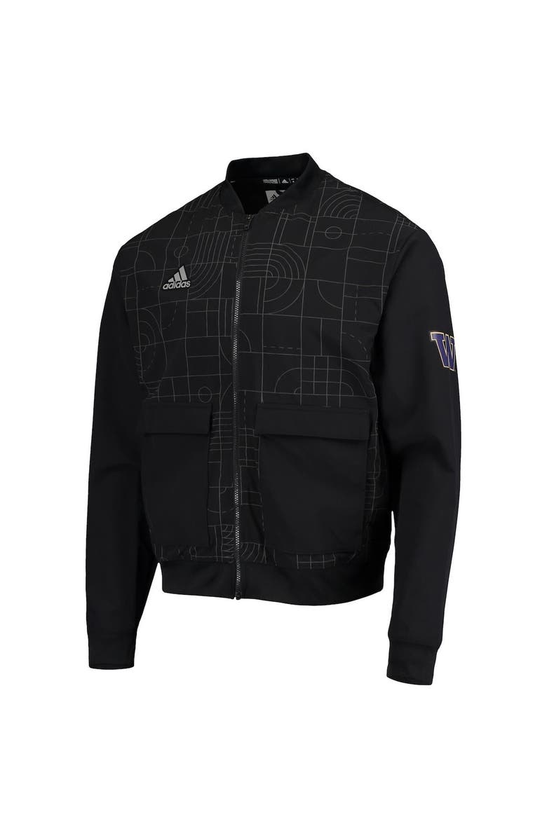 adidas Men's adidas Black Washington Huskies Playoff Pack Full-Zip Jacket, Alternate, color, 