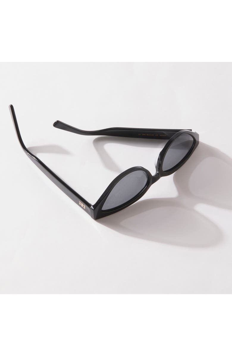 French Kiwis Eyewear Nikki Sunglasses, Alternate, color, Black